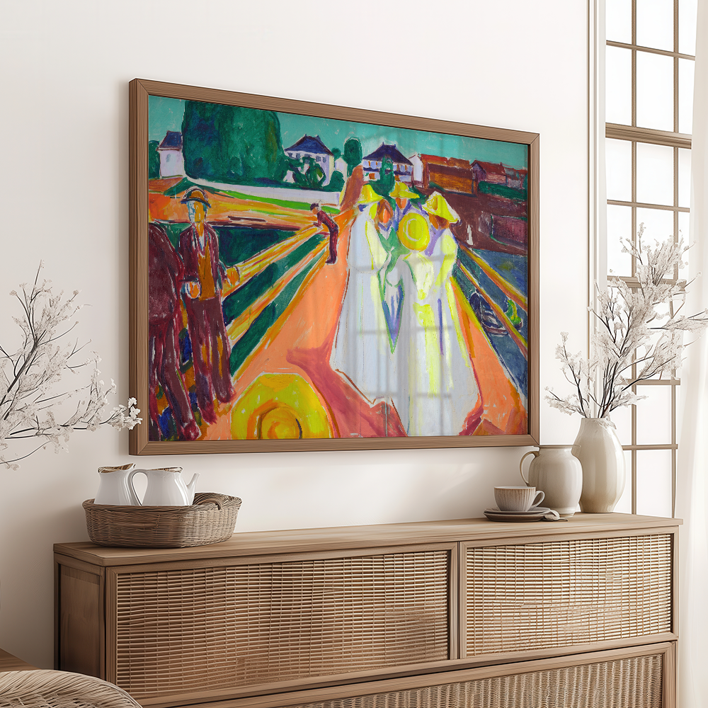 Edvard Munch: "The Women on the Bridge" Art Print