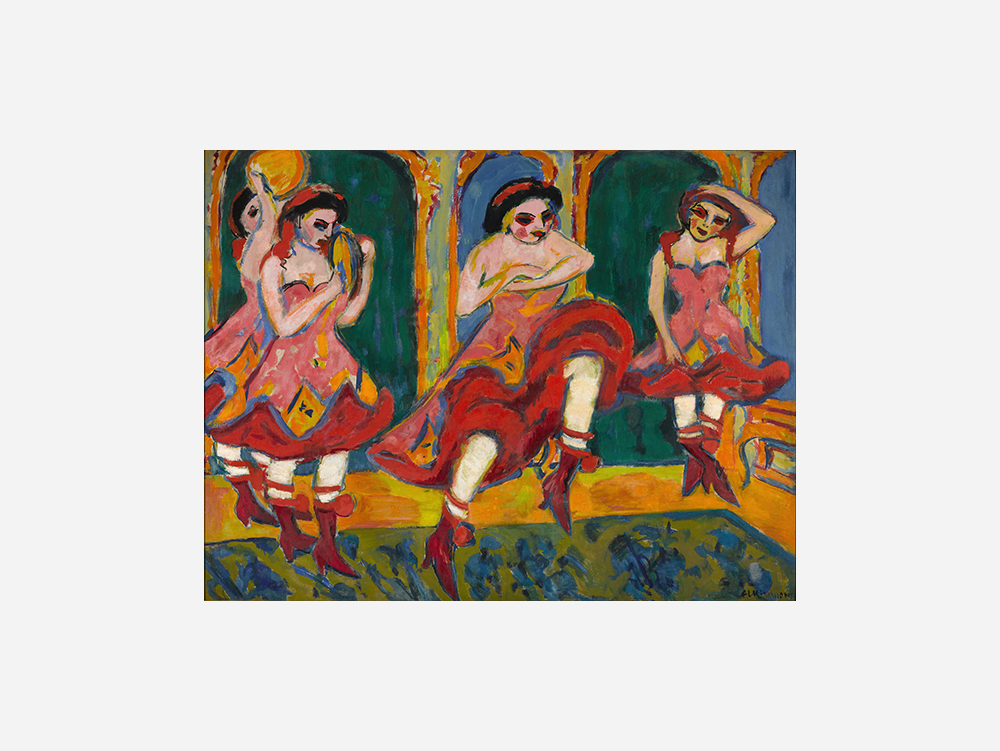 Ernst Ludwig Kirchner "Czardas dancers" Art Print