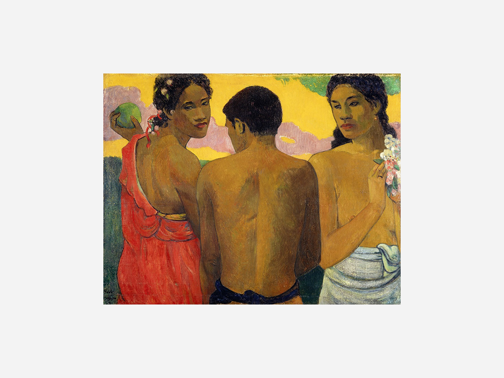 Paul Gauguin: "Three Tahitians" Art Print