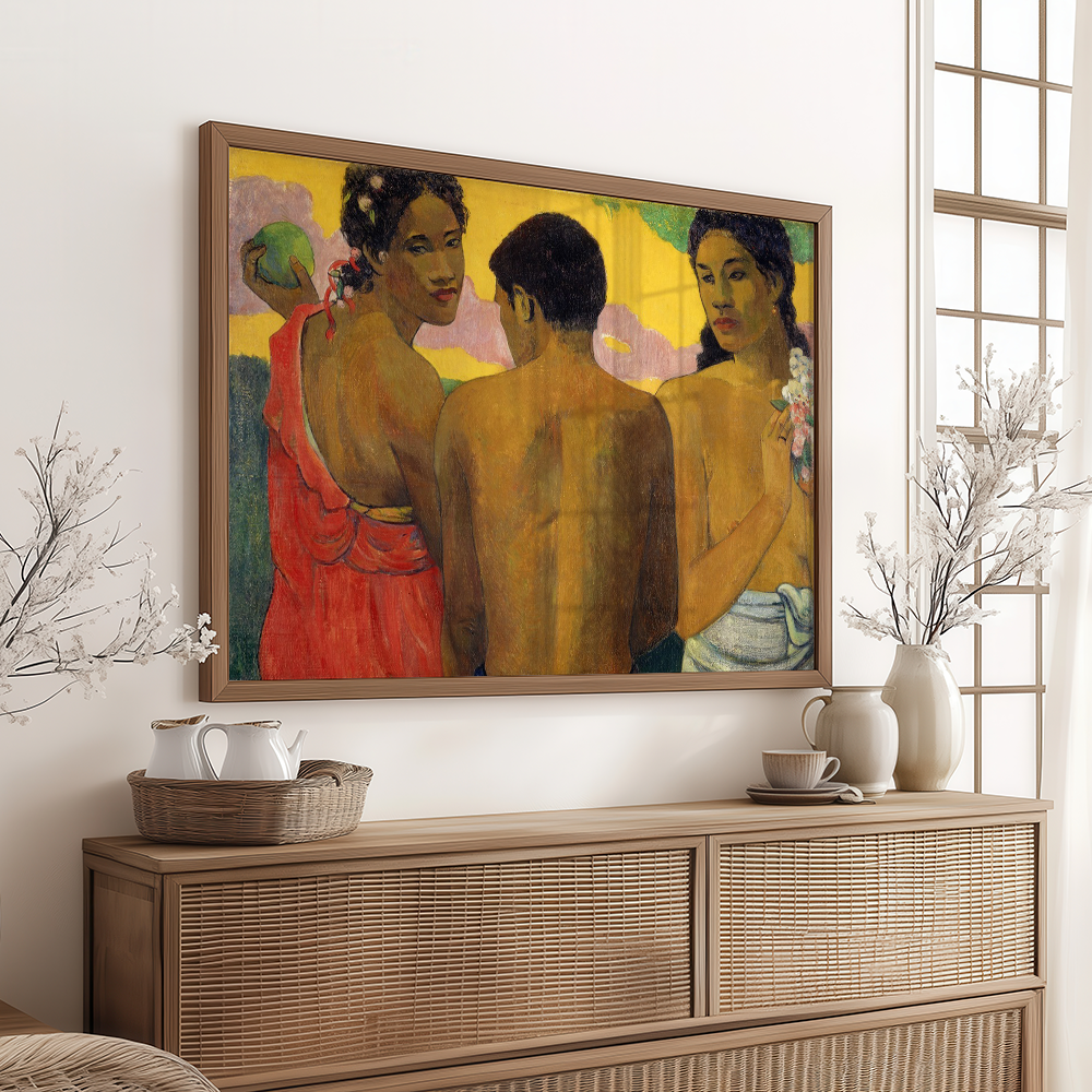 Paul Gauguin: "Three Tahitians" Art Print