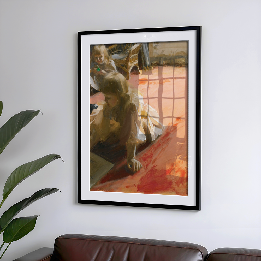 Anders Zorn: "A Portrait Of The Daughters Of Ramón Subercaseaux (1892)" Art Print
