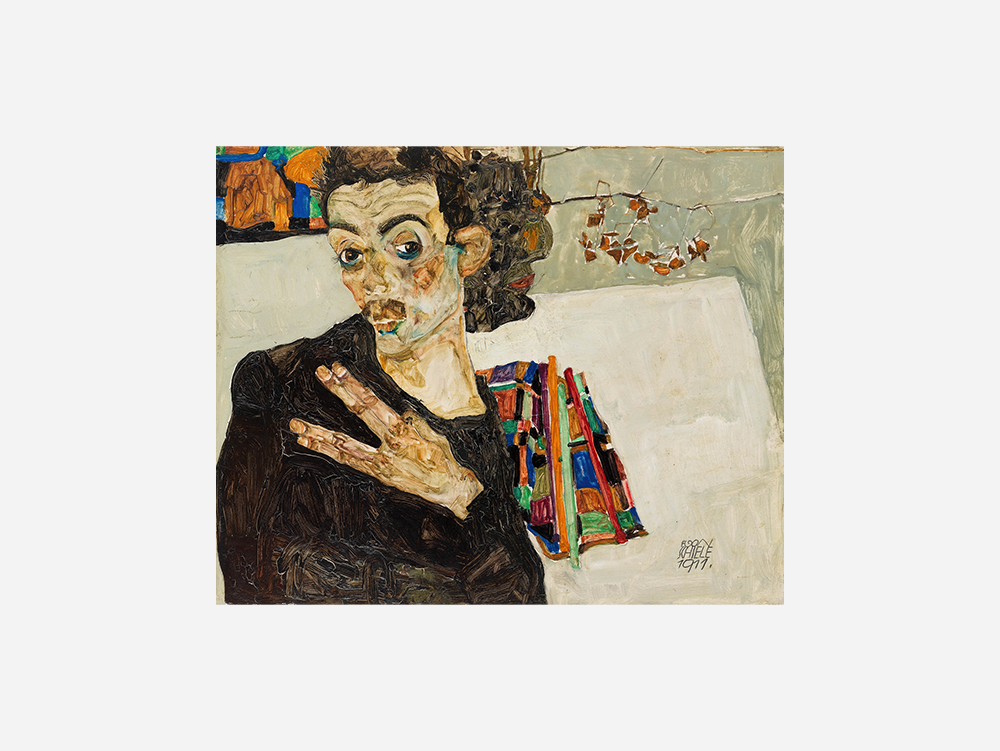 Egon Schiele "Selbstbildnis (1911)" Art Print