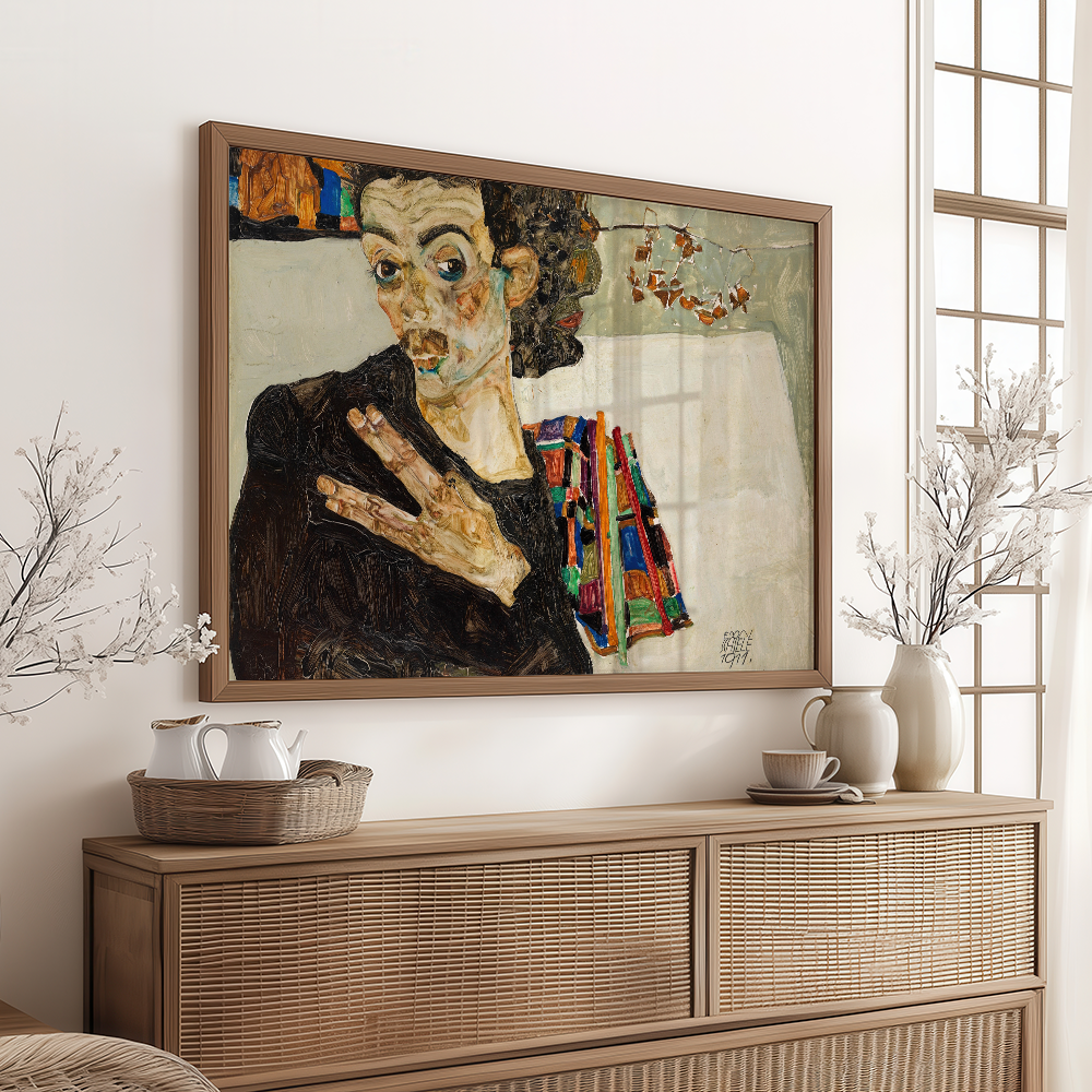 Egon Schiele "Selbstbildnis (1911)" Art Print