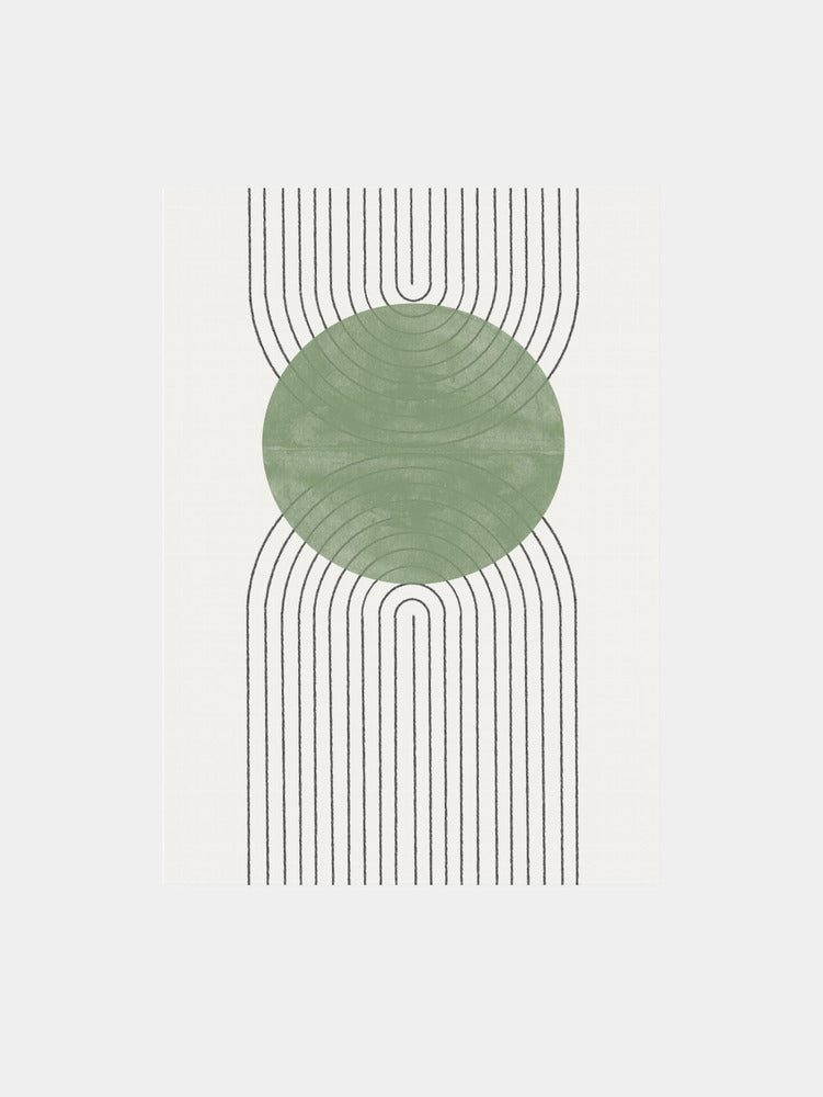 Green Moon II Art Print