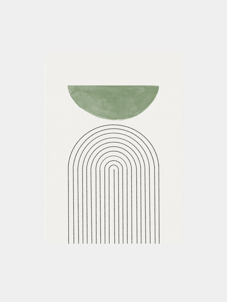 Green Moon III Art Print