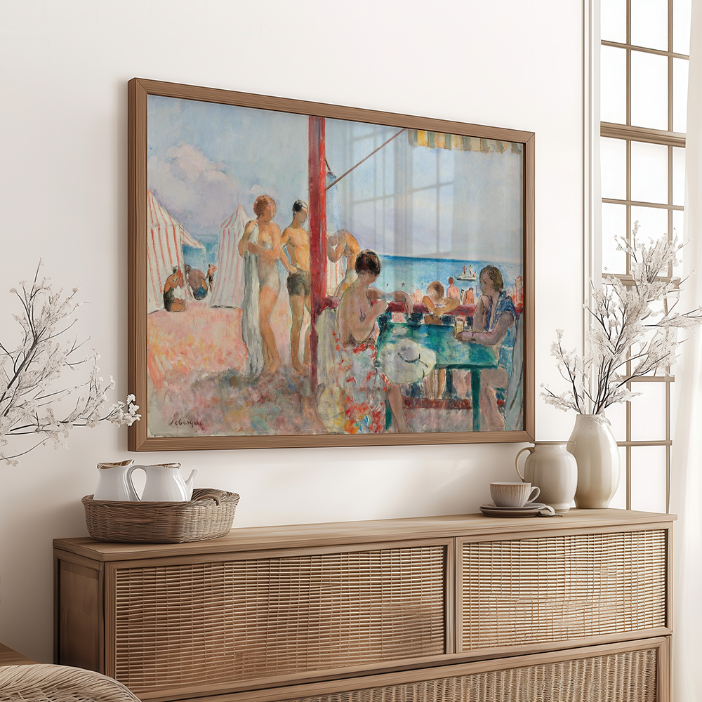 Henri Lebasque - "Le Bar Sur La Plage (1923-25)" Art Print