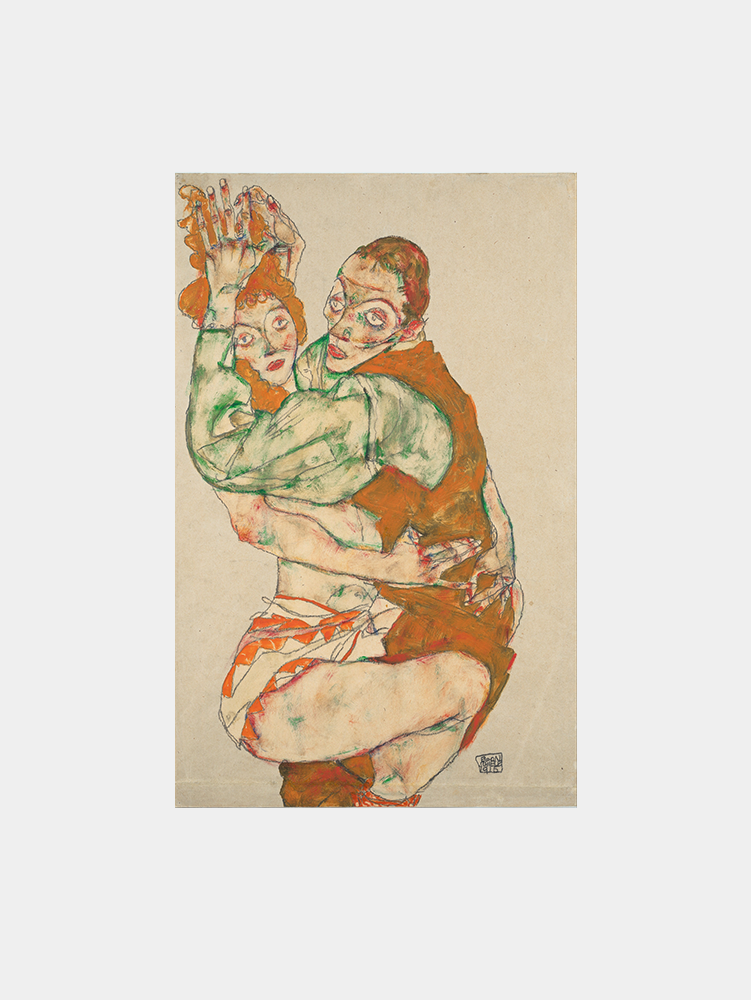 Egon Schiele "Lovemaking (1915)" Art Print