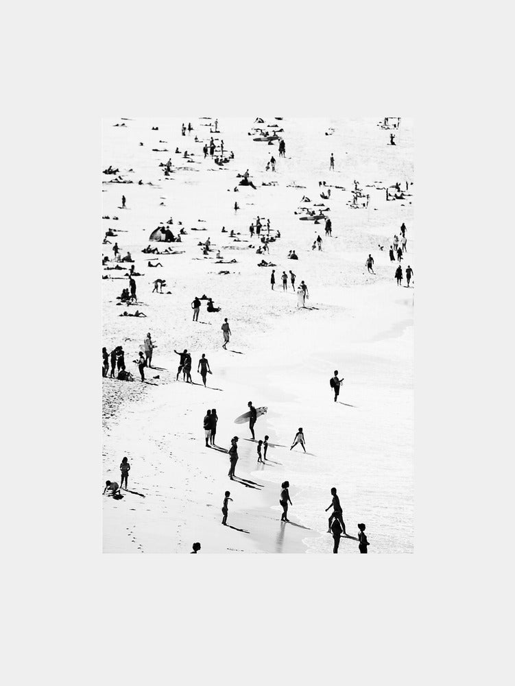Beach Silhouettes Art Print