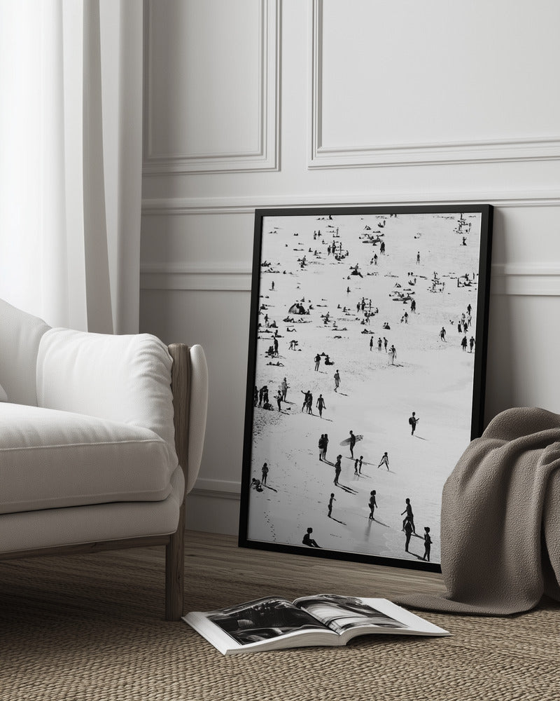 Beach Silhouettes Art Print