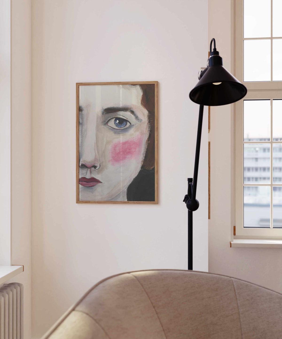 Blushing Woman Portrait