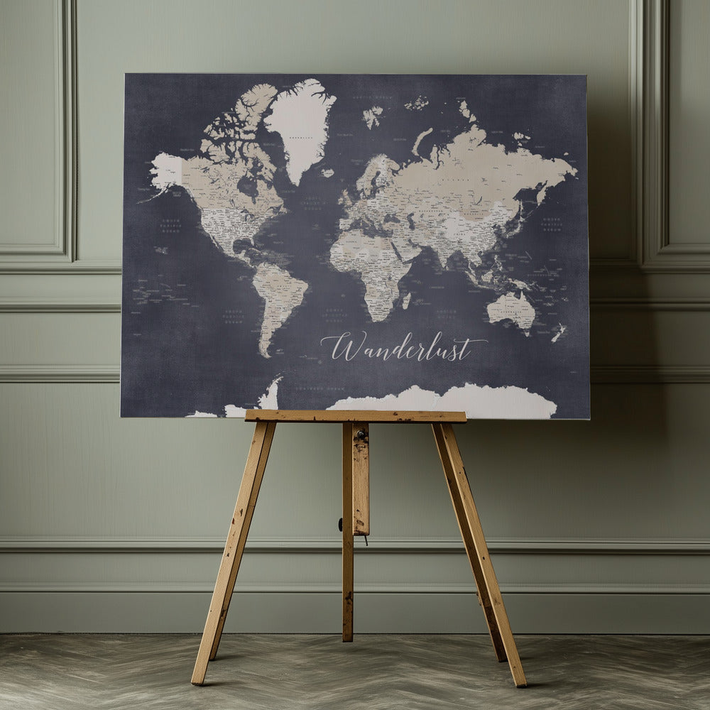 Wanderlust World Map