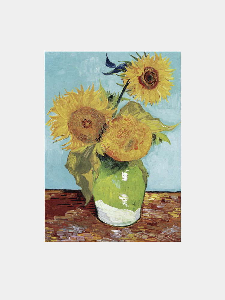 Van Gogh "Vase with Three Sunflowers" Art Print