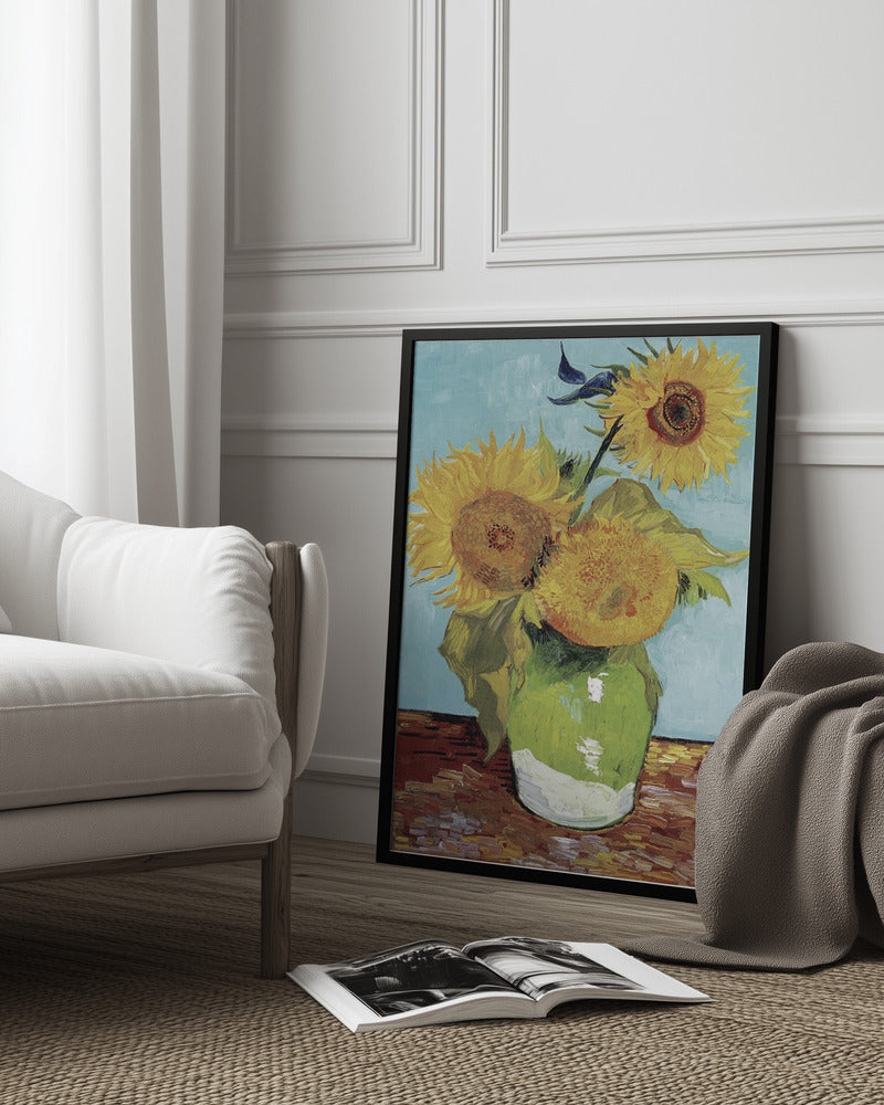 Van Gogh "Vase with Three Sunflowers" Art Print