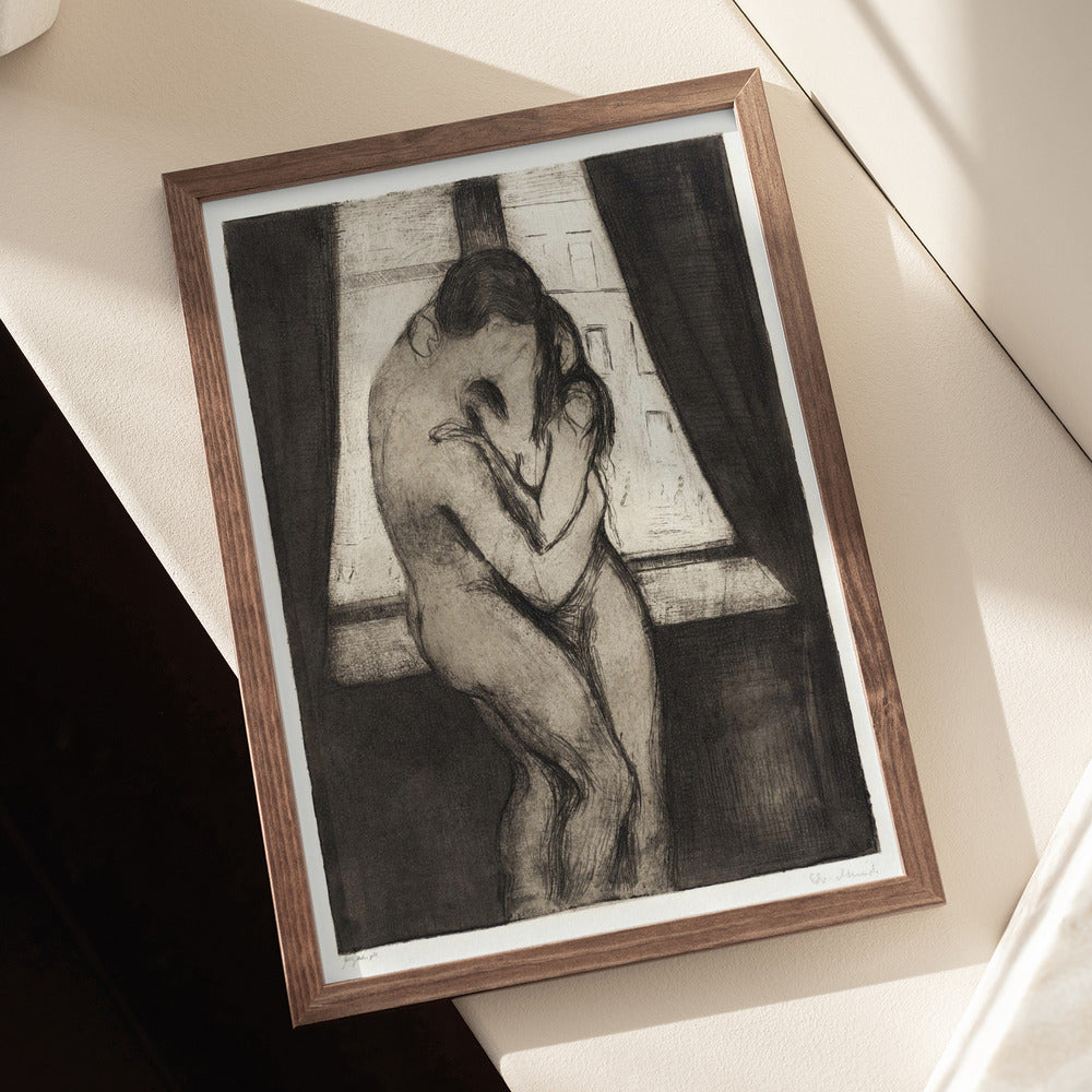 Edvard Munch: "The Kiss 1895" Art Print