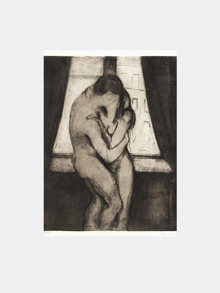Edvard Munch: "The Kiss 1895" Art Print