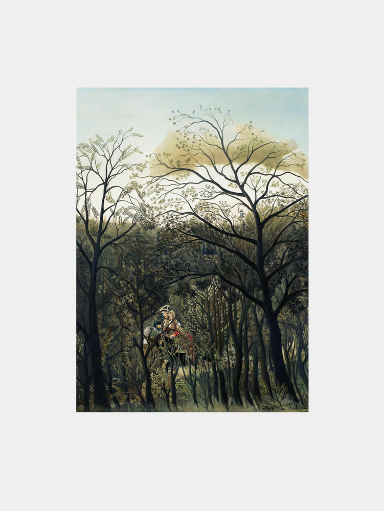 Henri Rousseau "Rendezvous In The Forest" Art Print