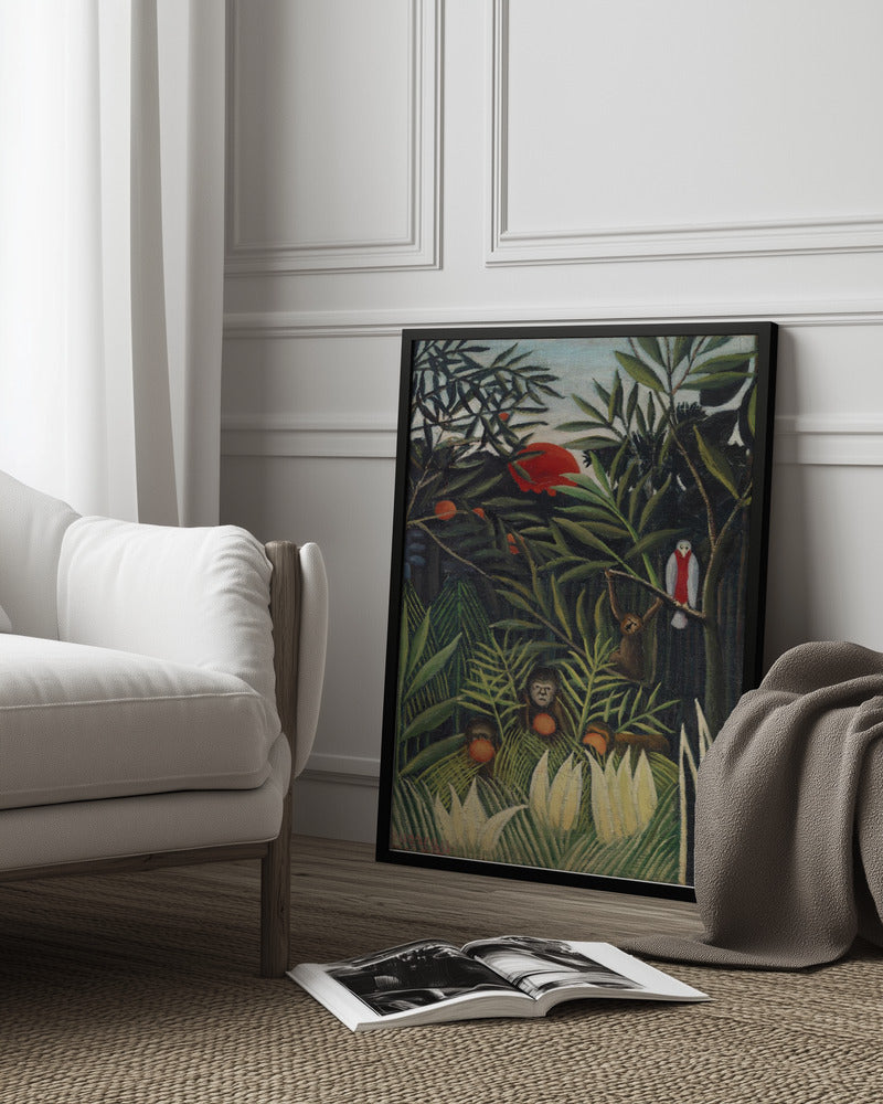 Henri Rousseau "Monkeys And Parrot In The Virgin Forest" Art Print