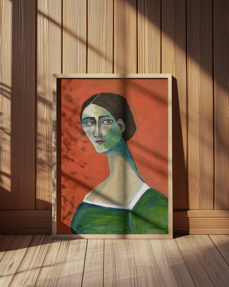 Woman in Green Dress