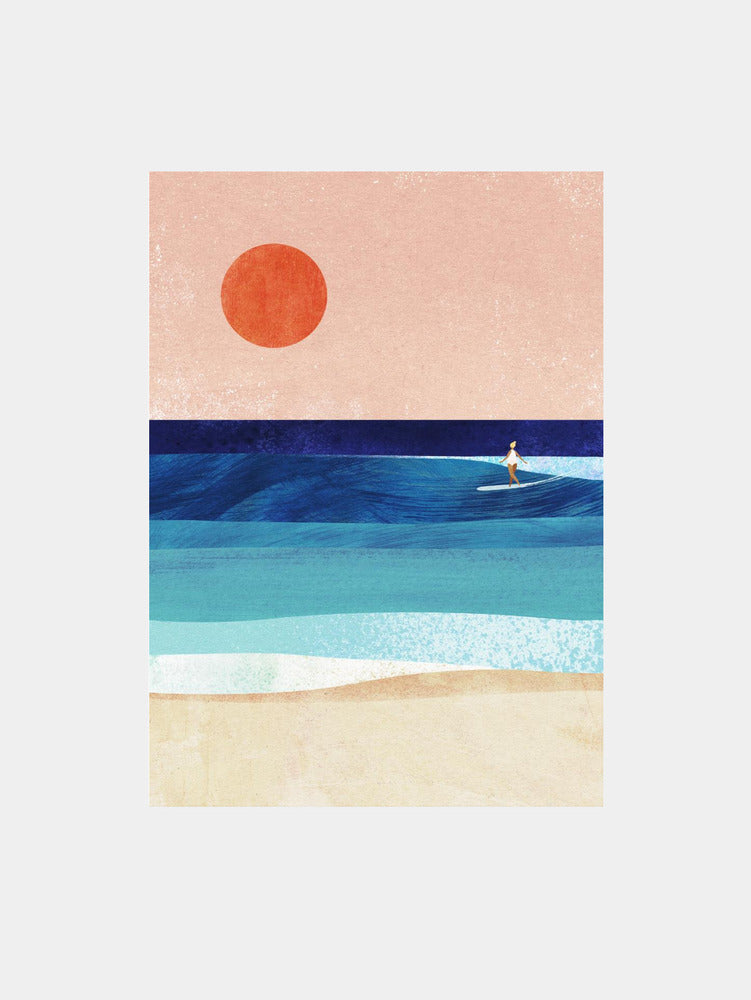 Serene Surf Sunset
