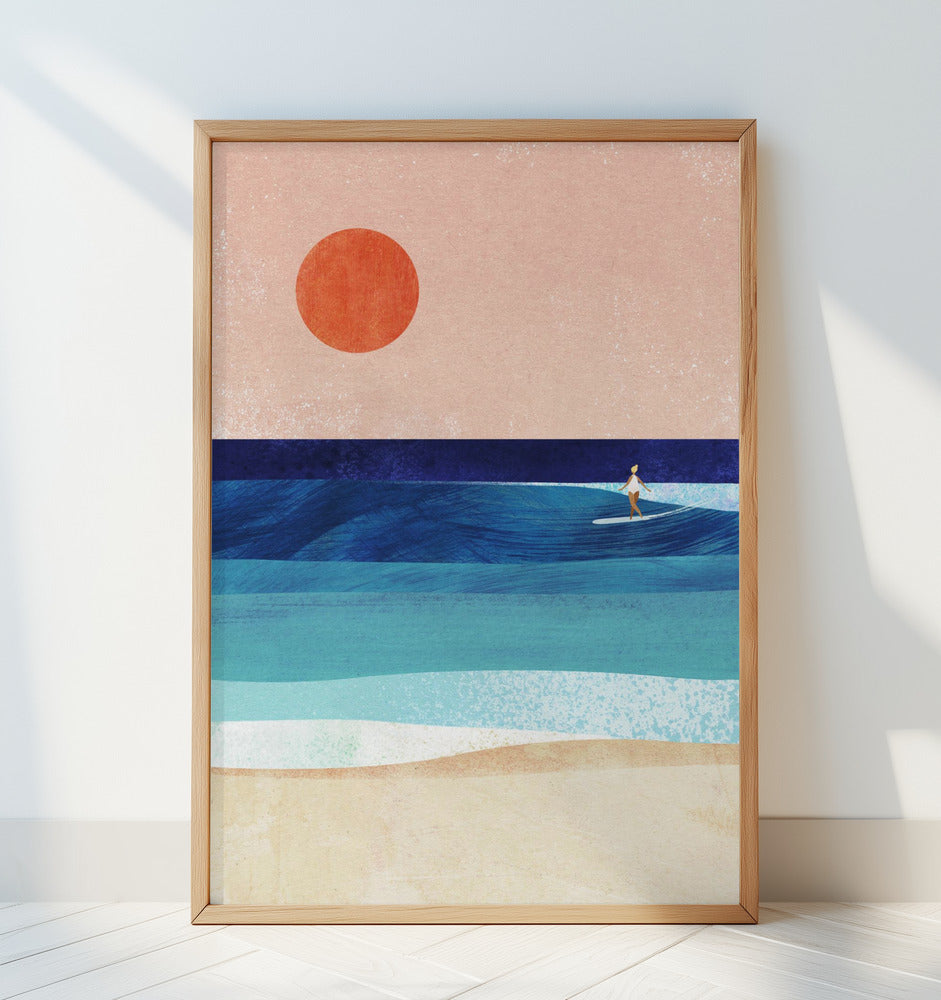 Serene Surf Sunset