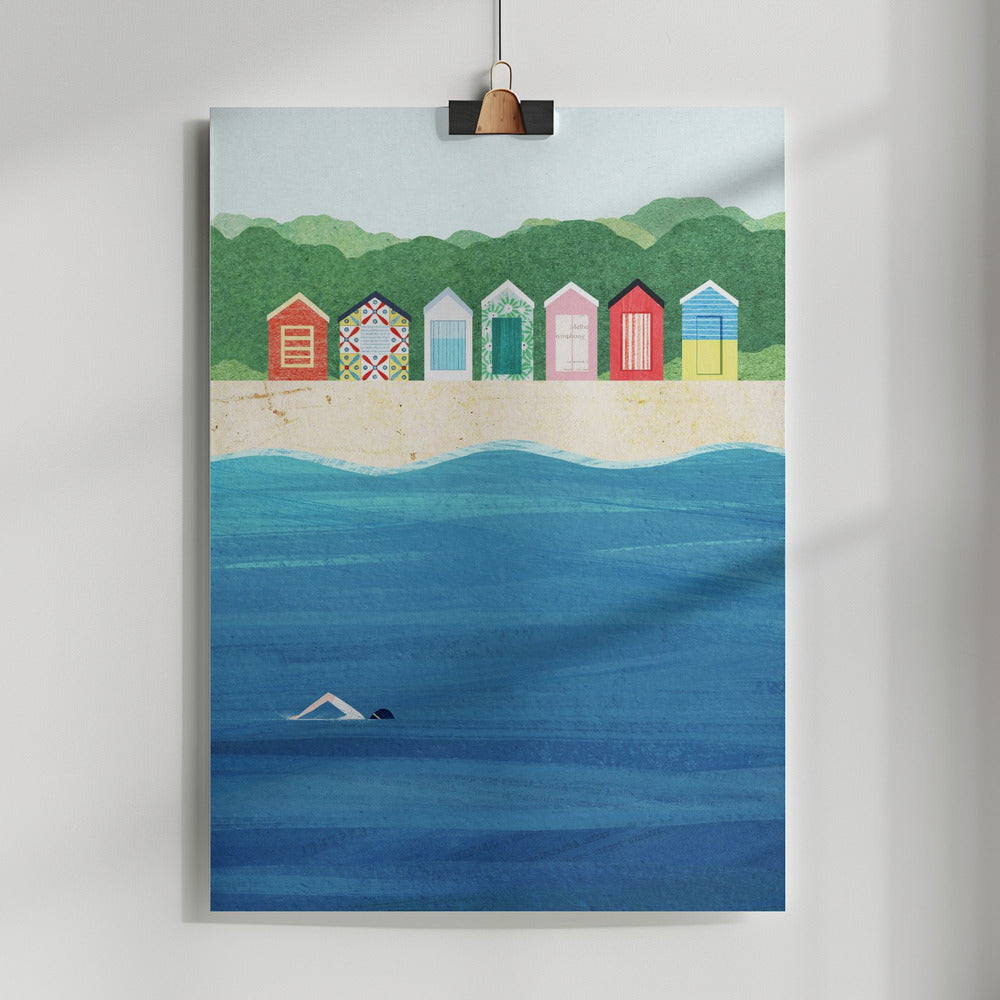 Colorful Beach Huts