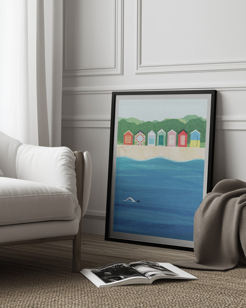 Beach Huts Art Print
