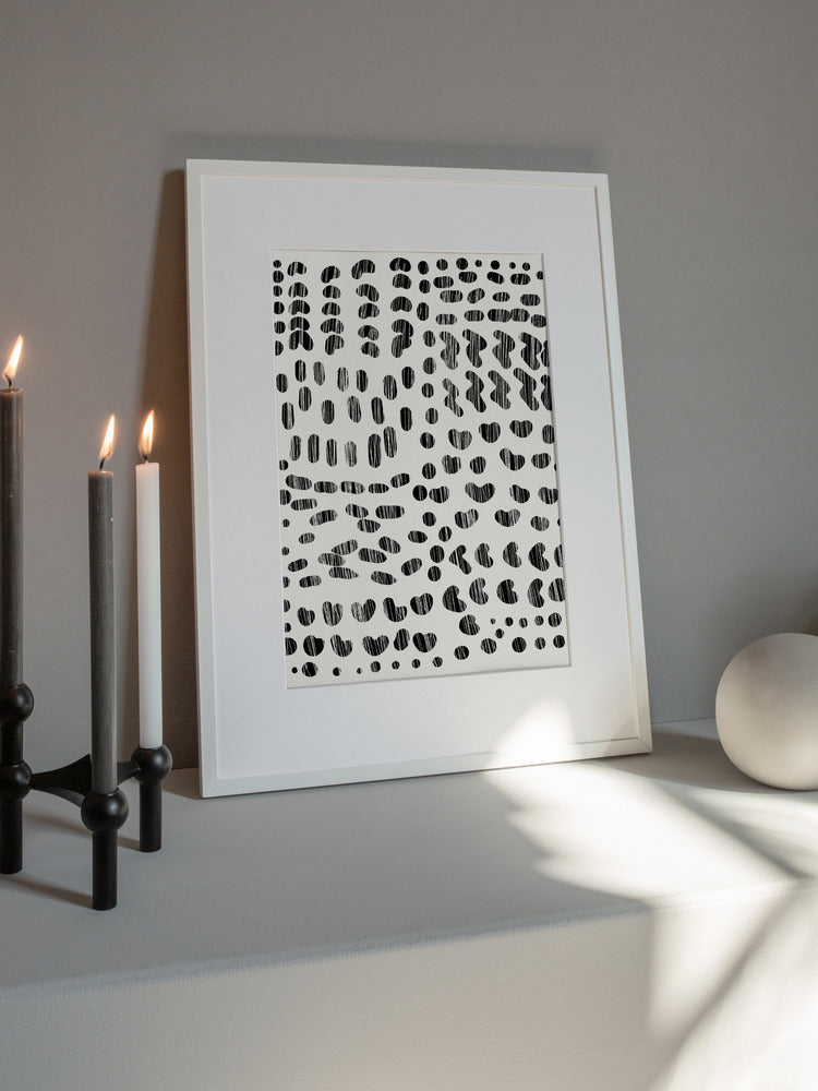 Dots and Strokes Art Print