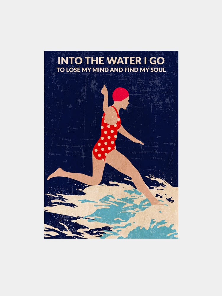 Retro Swimmer Splash