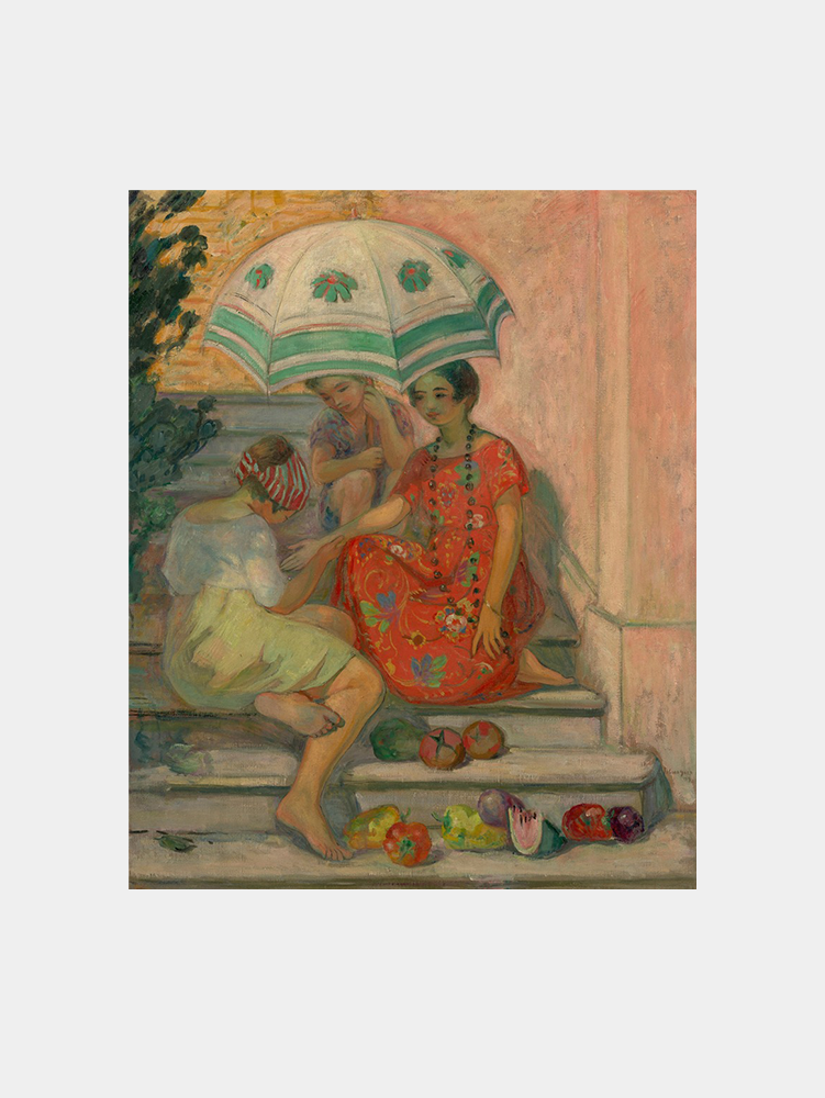 Henri Lebasque - "La Diseuse De Bonne Aventure (1914)" Art Print