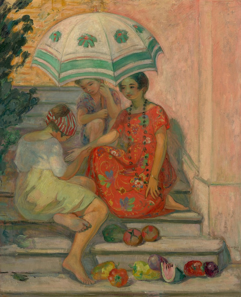 Henri Lebasque - "La Diseuse De Bonne Aventure (1914)" Art Print