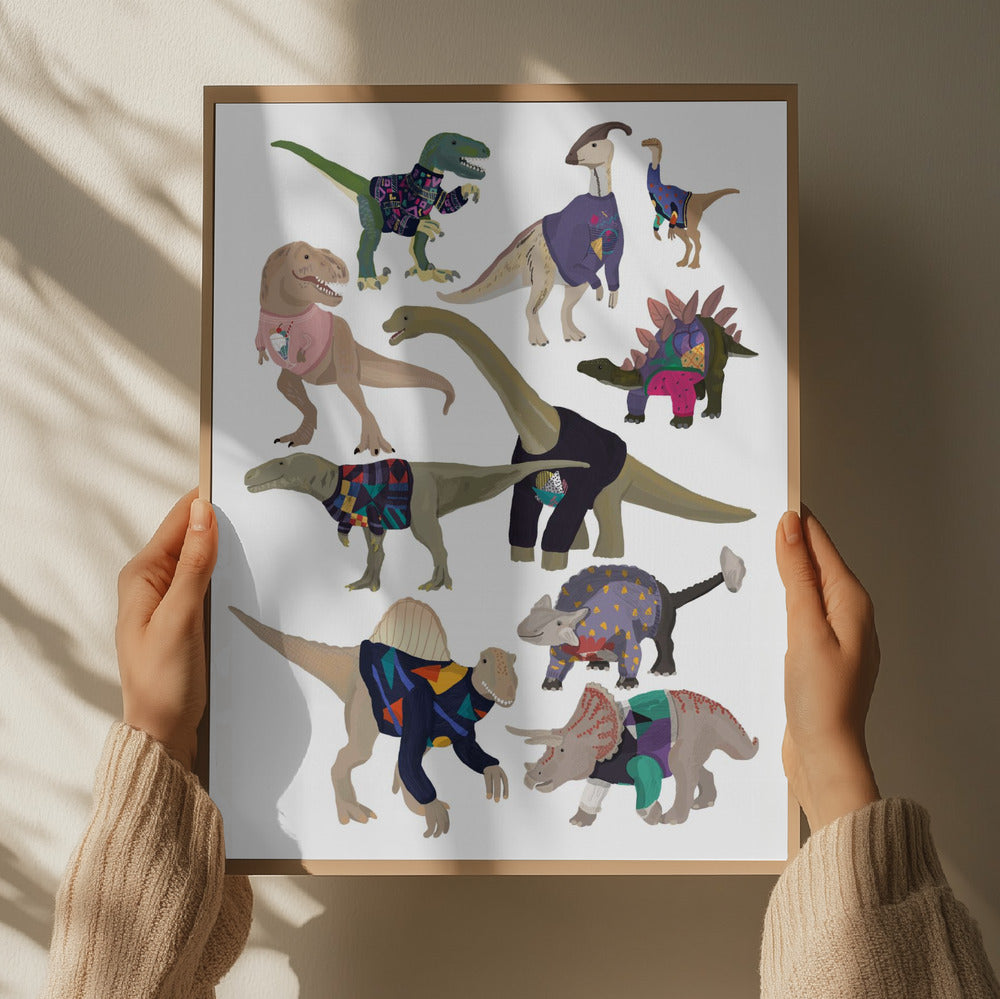 Whimsical Dinosaur Sweaters
