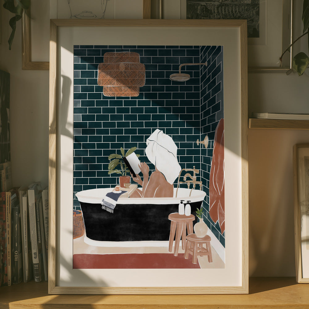 Bathroom Babe Art Print