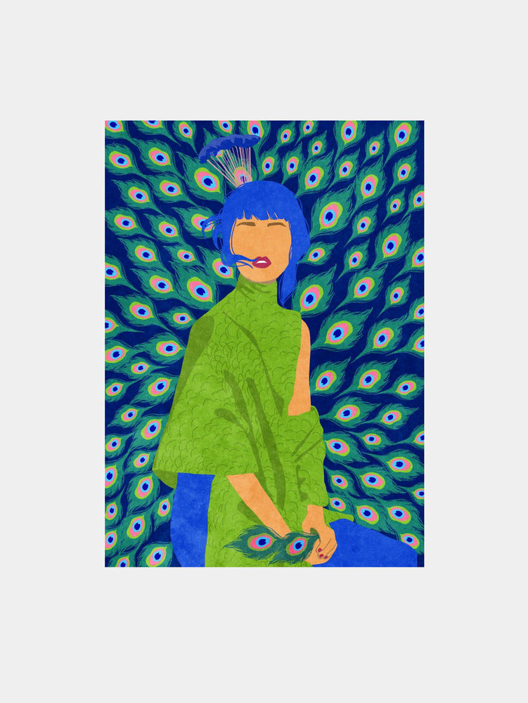 Peacock Dreamer Art Print