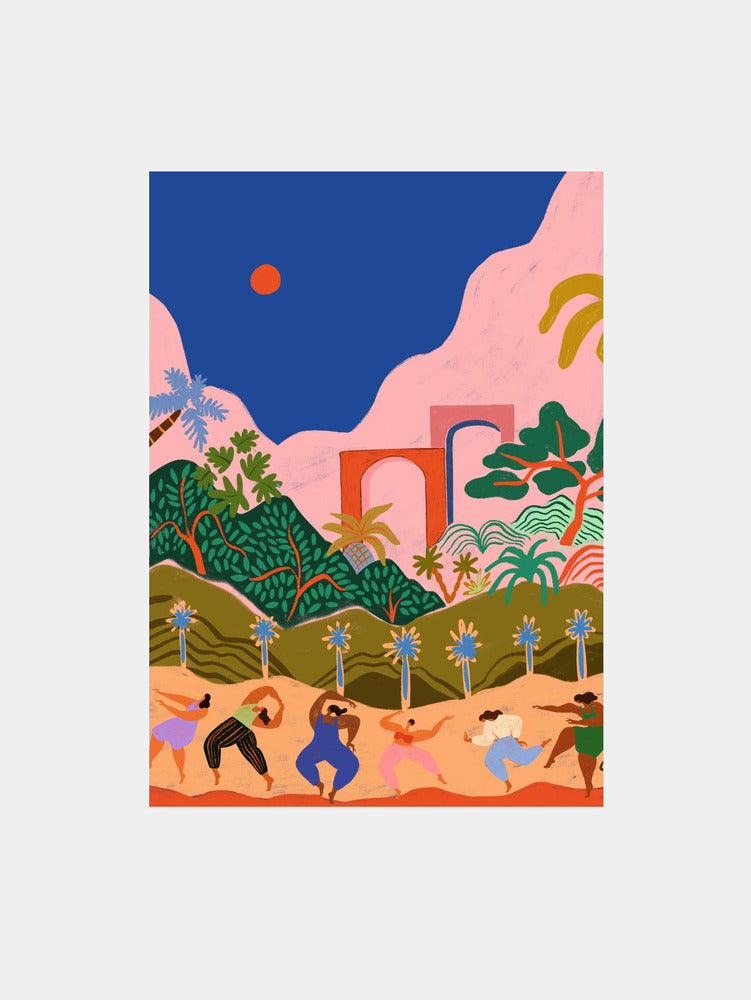Tropical Dance Bliss Art Print