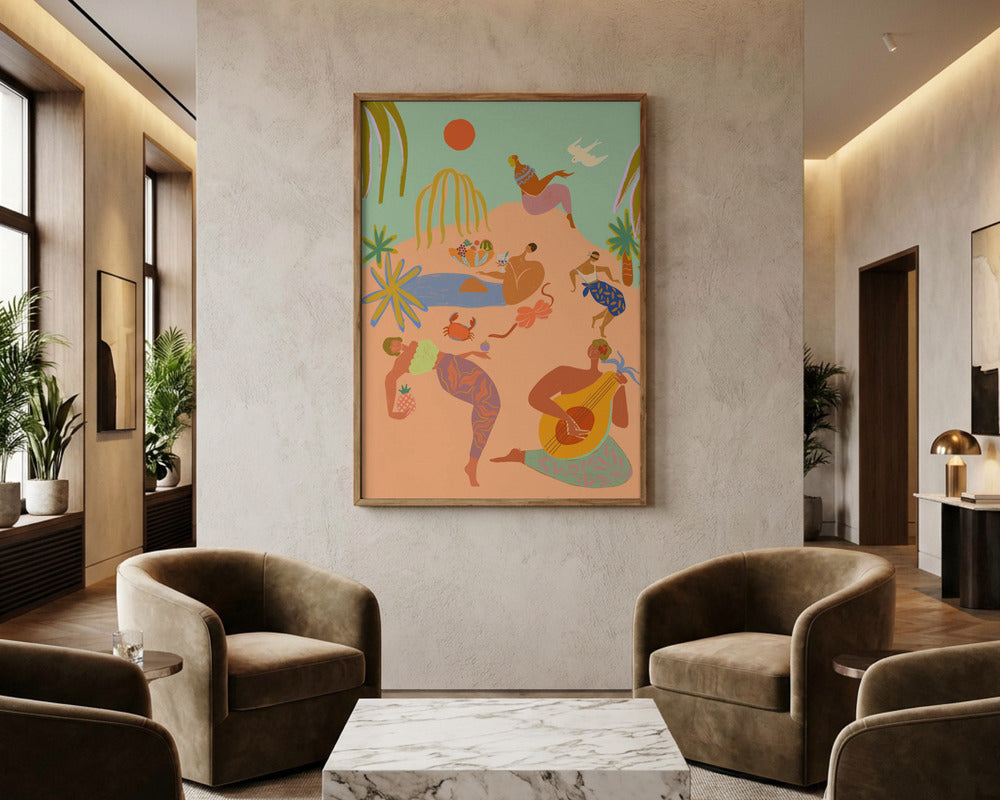 Tropical Oasis Dreams Art Print