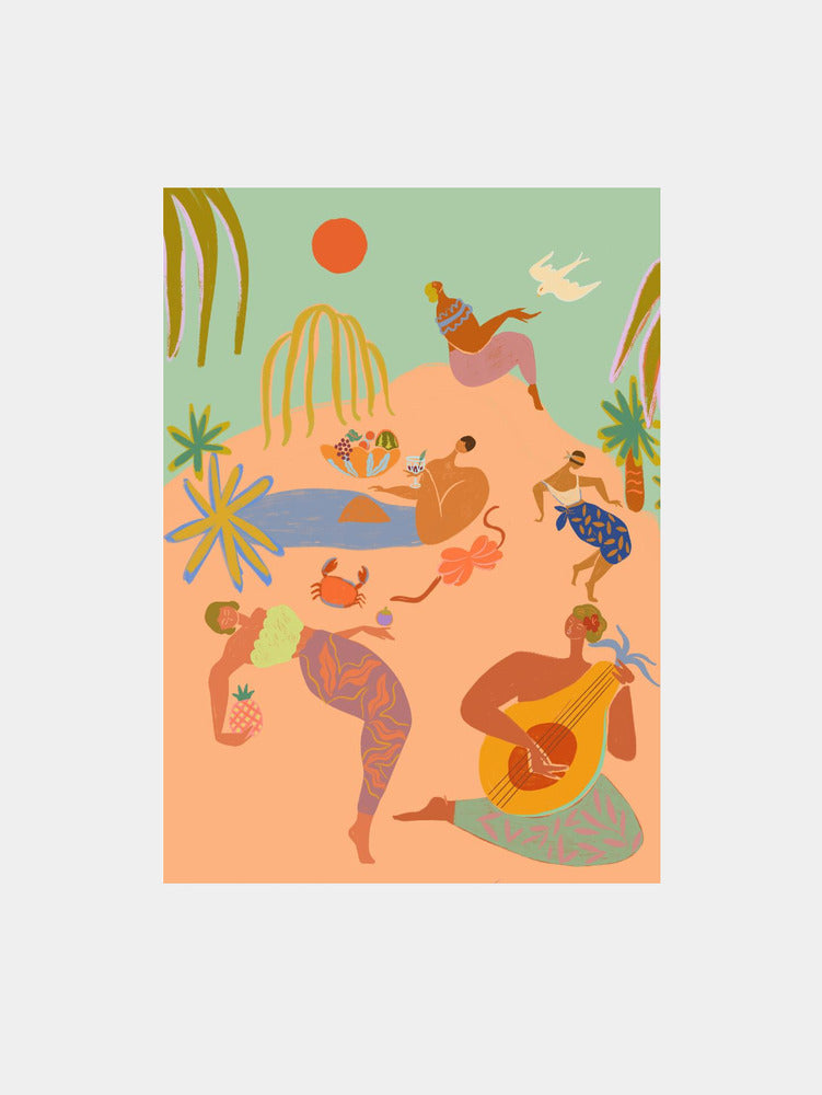 Tropical Oasis Dreams Art Print
