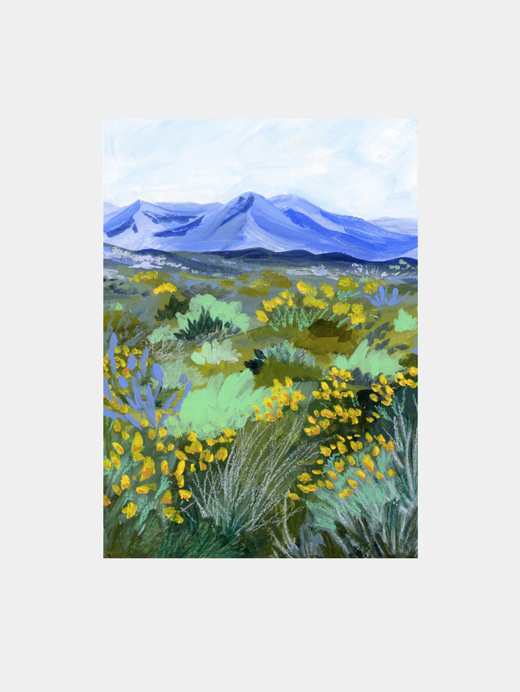 Blue Valley Art Print