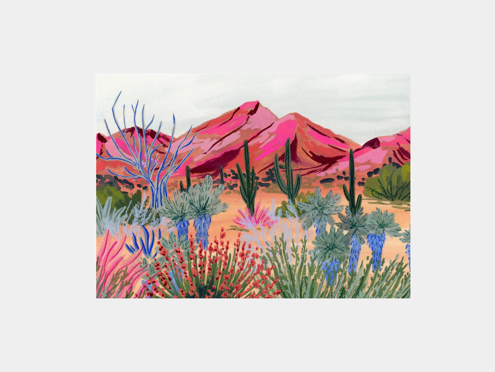 Bright Desert Art Print