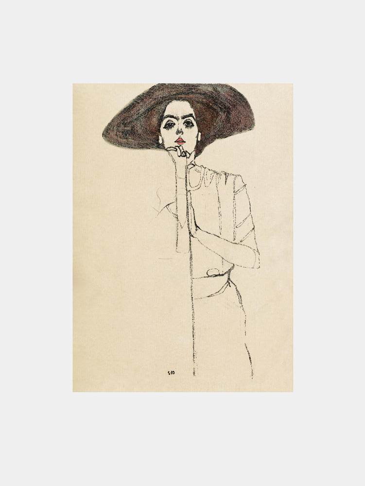 Egon Schiele "Portrait of a Woman 1910"