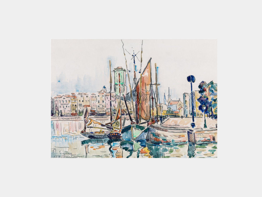 Paul Signac: "Harbor Reflections" Art Print