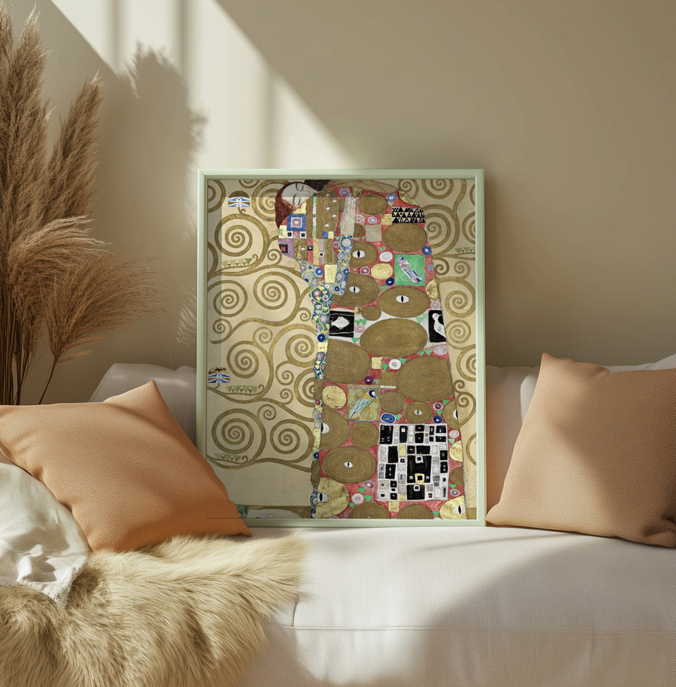 Gustav Klimt: "Fulfillment (1910–1911)" Art Print