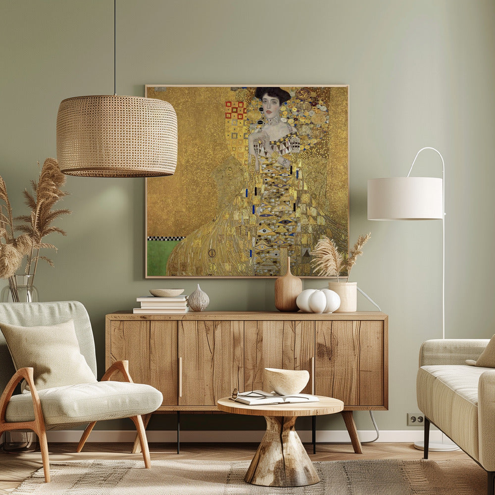 Gustav Klimt: "Portrait of Adele Bloch-Bauer I (1907)" Art Print
