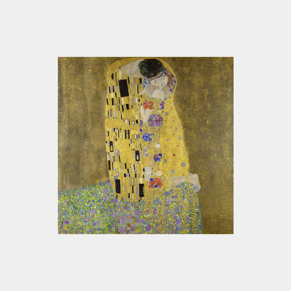 Gustav Klimt: "The Kiss (1907–1908)" Art Print