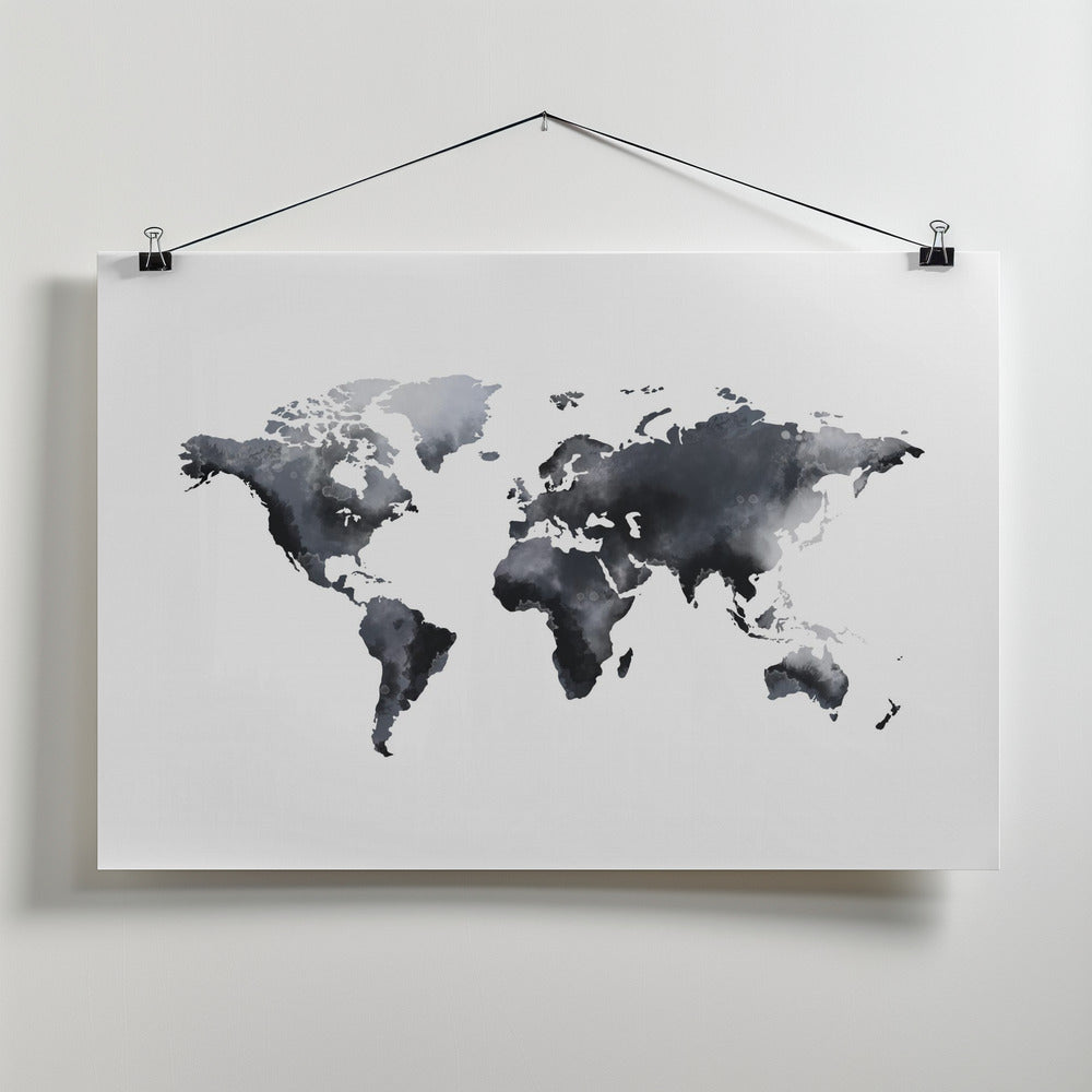 Dreamlike World Map Art Print