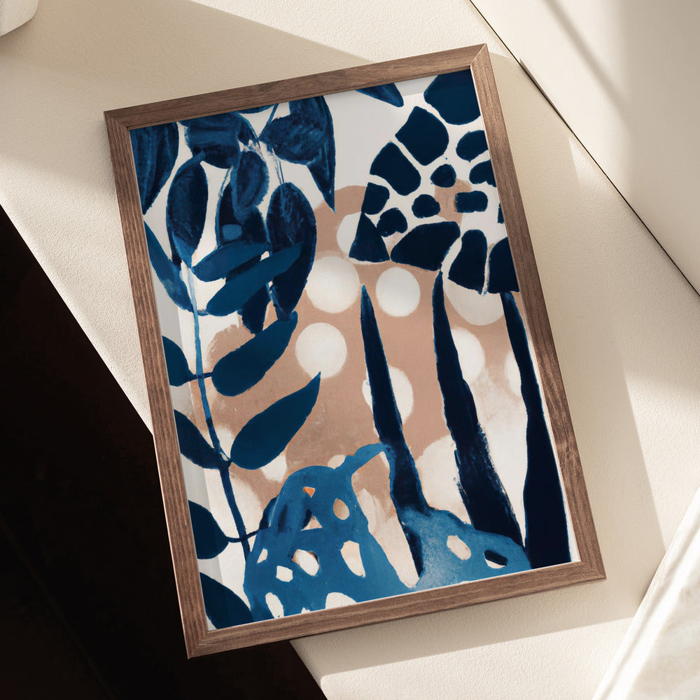 Blue Tropics Art Print