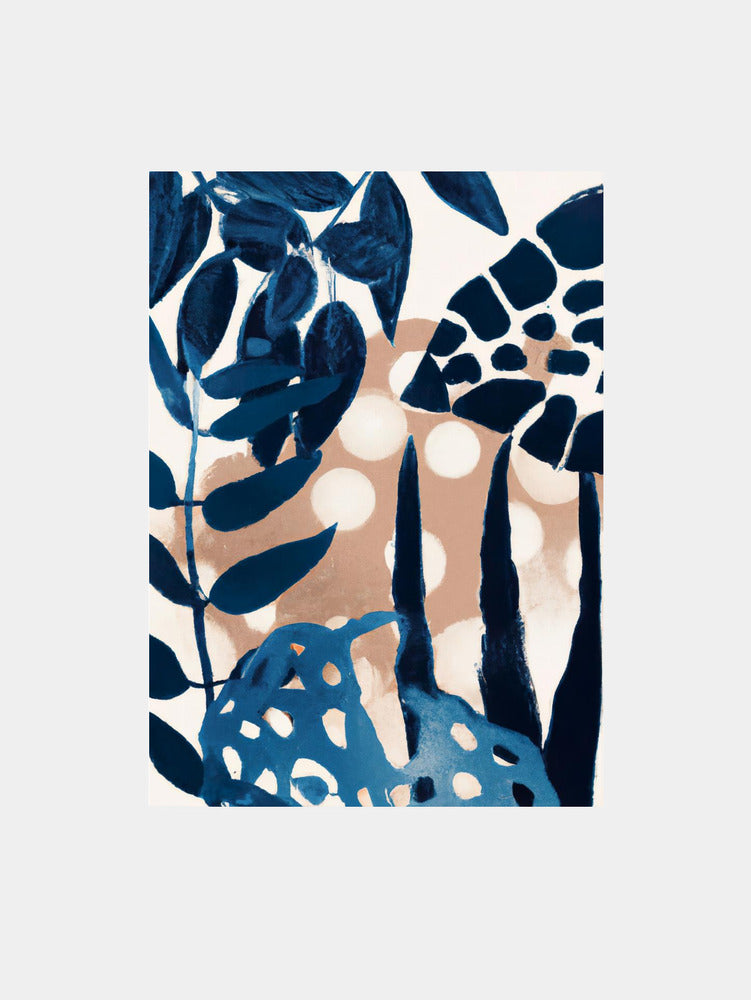 Blue Tropics Art Print