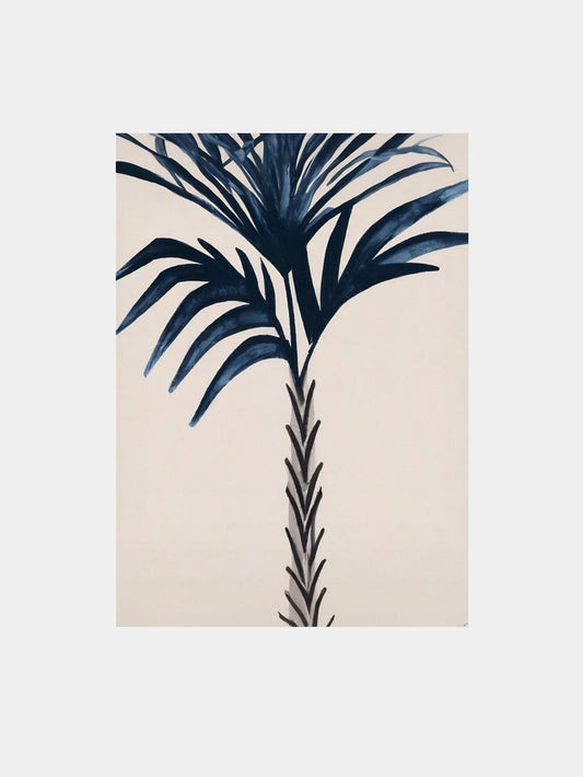 Indigo Palm Love Art Print