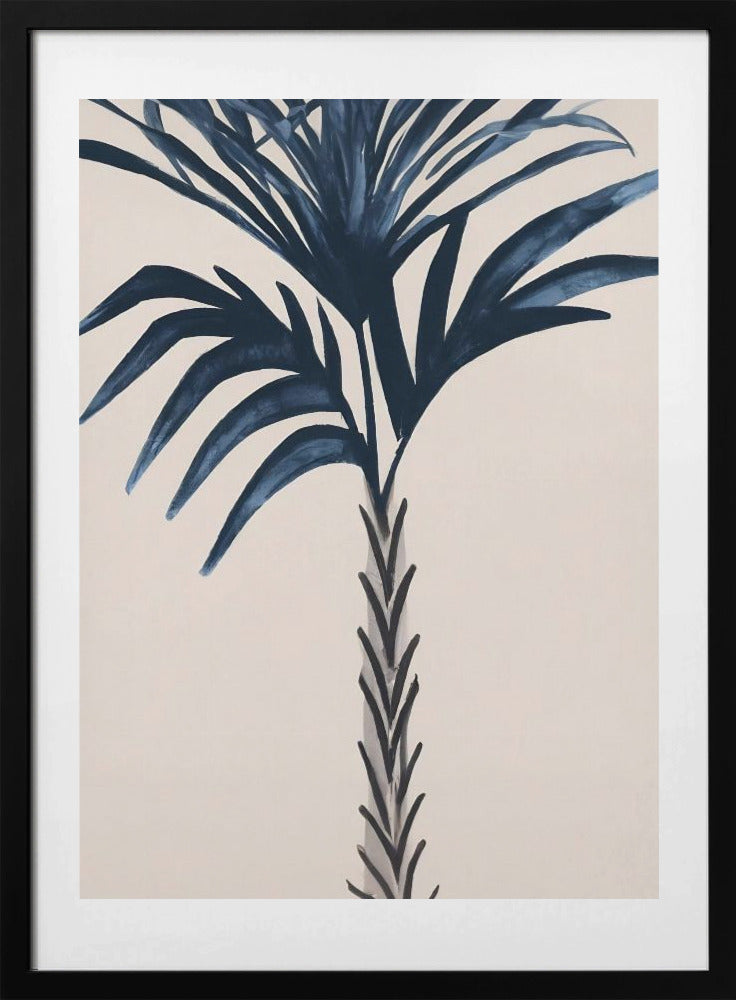 Indigo Palm Love Art Print