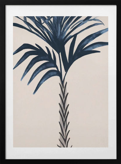 Indigo Palm Love Art Print