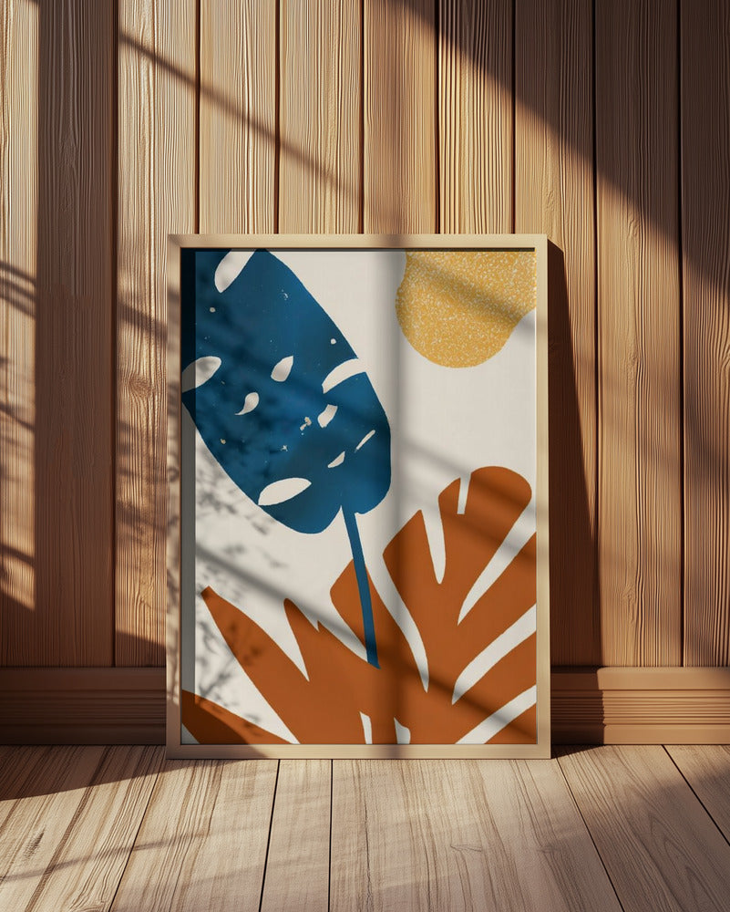 Primary Palms Art Print
